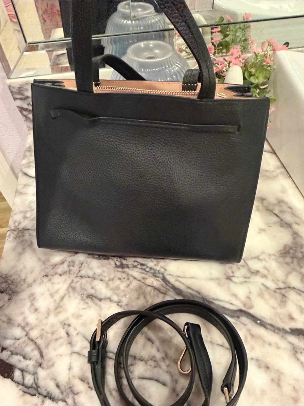 kate spade structured pebbled